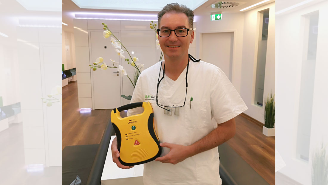 Eigener Defibrillator in der Praxis